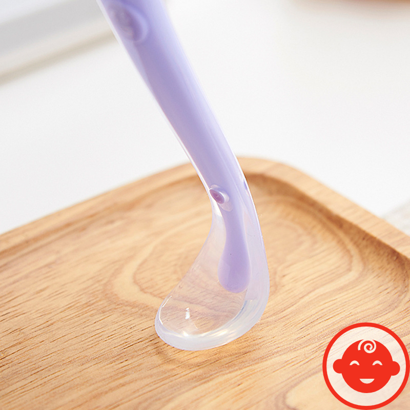 Thìa ăn dặm silicon MẶT CƯỜI MỀM DẺO bảo vệ nướu cho bé