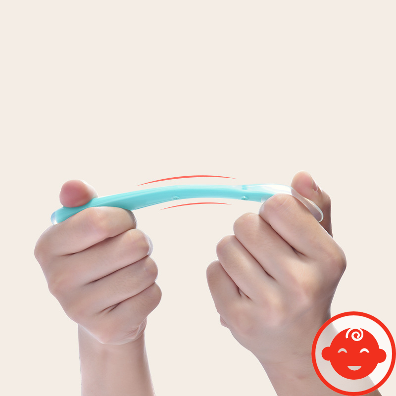 Thìa ăn dặm silicon MẶT CƯỜI MỀM DẺO bảo vệ nướu cho bé
