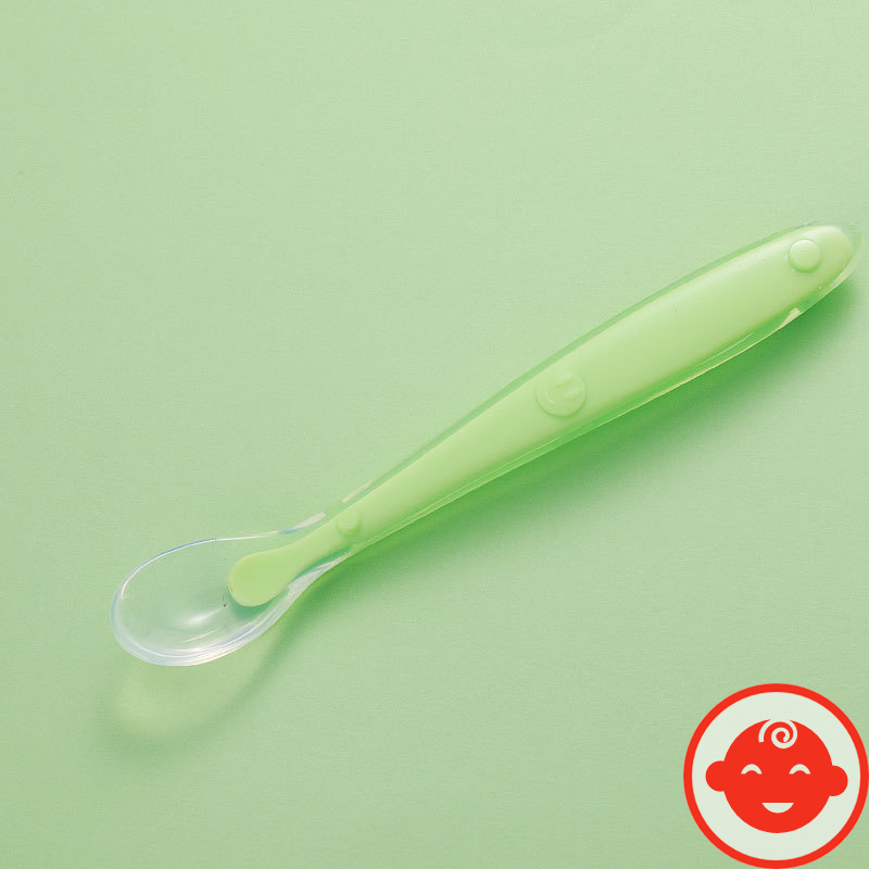 Thìa ăn dặm silicon MẶT CƯỜI MỀM DẺO bảo vệ nướu cho bé