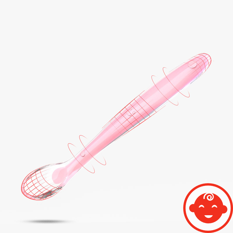 Thìa ăn dặm silicon MẶT CƯỜI MỀM DẺO bảo vệ nướu cho bé