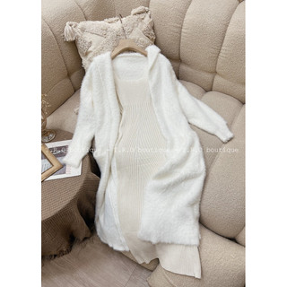 Set len choàng lông thỏ 23'September Clothes