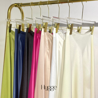  Hygge | Chân Váy Lụa Dài 2 Lớp Chân Váy Dài Nữ Dáng Xoè Cao Cấp 