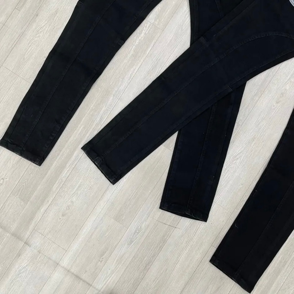 Quần Jean Nam DSQ Màu Đen Xậm Hai Bản Túi Da Trước Bản Đen Bản Xám Mẫu Quần Bò Nam Siêu Hot