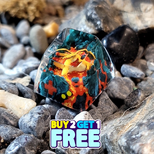 Charizard pokemon keycaps , nút bàn phím cơ pokemon , pokemon keycaps