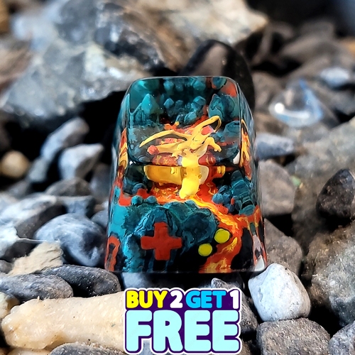 Charizard pokemon keycaps , nút bàn phím cơ pokemon , pokemon keycaps