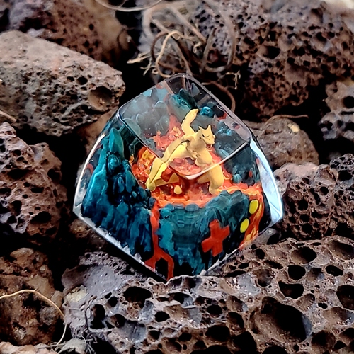 Charizard pokemon keycaps , nút bàn phím cơ pokemon , pokemon keycaps