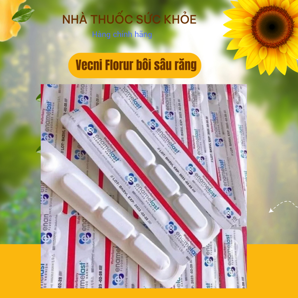 Vecni fluor chống sâu răng, hà mủn, trắng răng, ăn toàn cho trẻ từ 1 tuổi.