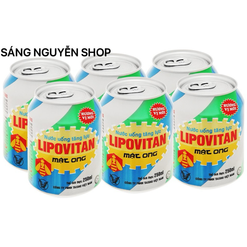 Thùng 24 Lon Nước Uống Tăng Lực Lipovitan Mật Ong