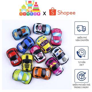 Đồ chơi xe ô tô mini bánh đà nhiều màu sắc hấp dẫn cho bé