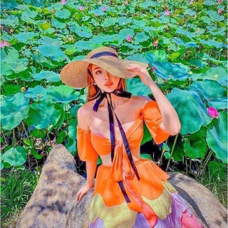 gv17- set maxi tầng dập ly phối màu