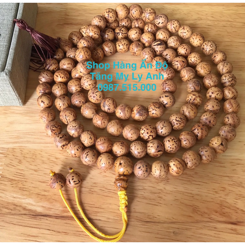Chuỗi vòng 108 hạt Bồ Đề Ấn Độ (10ly-12ly)