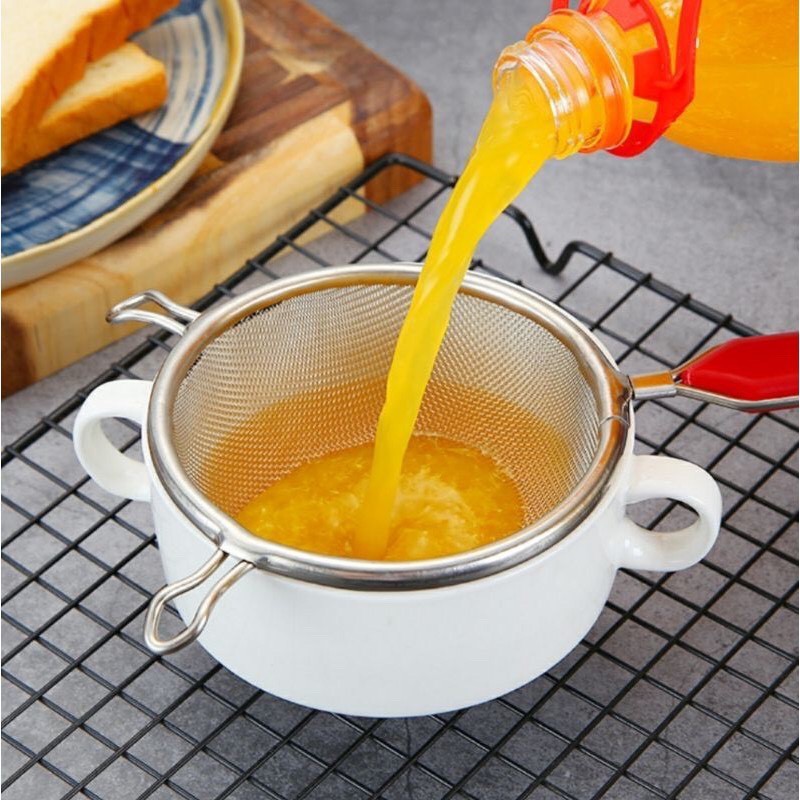 Rây Lọc Cháo Inox Cho Bé Ăn Dặm 1 Lớp Đường ính 12cm, 14cm-Babylove123-Thuhienbabylove