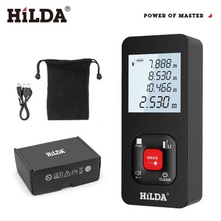Thước lazer đo khoảng cách,Máy đo khoảng cách laze HILDA 50m thước laser C18