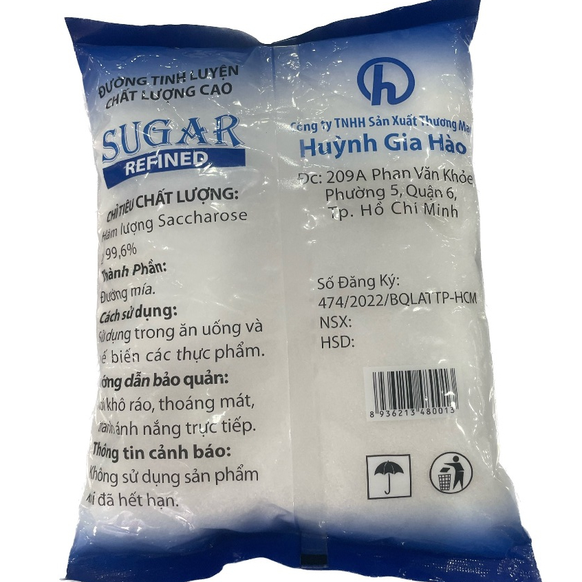 ĐƯỜNG TRẮNG TINH LUYỆN HUỲNH GIA HÀO 1KG
