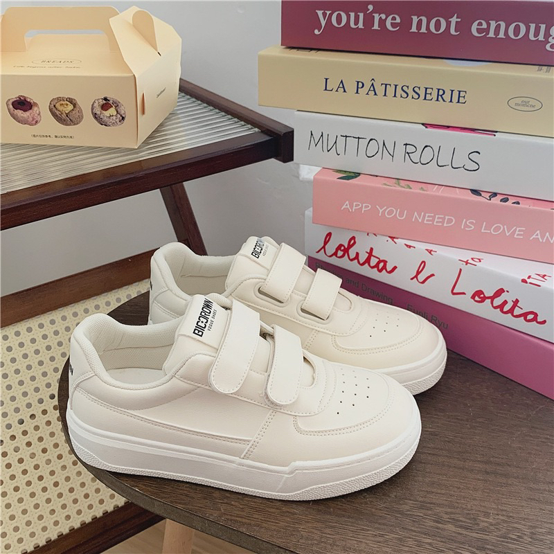 Giày thể thao quai dán full box- Giày sneaker quai dán Bibrown