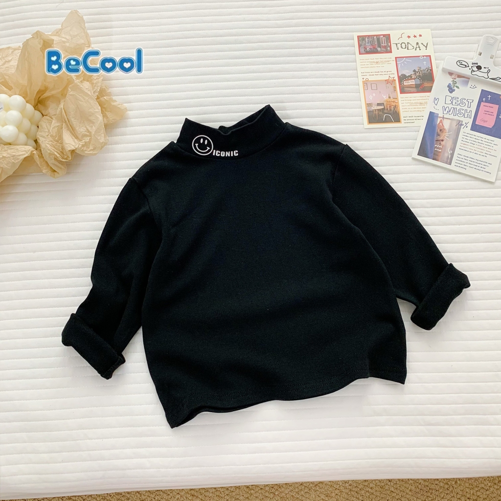 Áo Giữ Nhiệt MẶT CƯỜI Cho Bé Trai, Bé Gái Chất Coton Gân Cho Bé Yêu 8-27kg