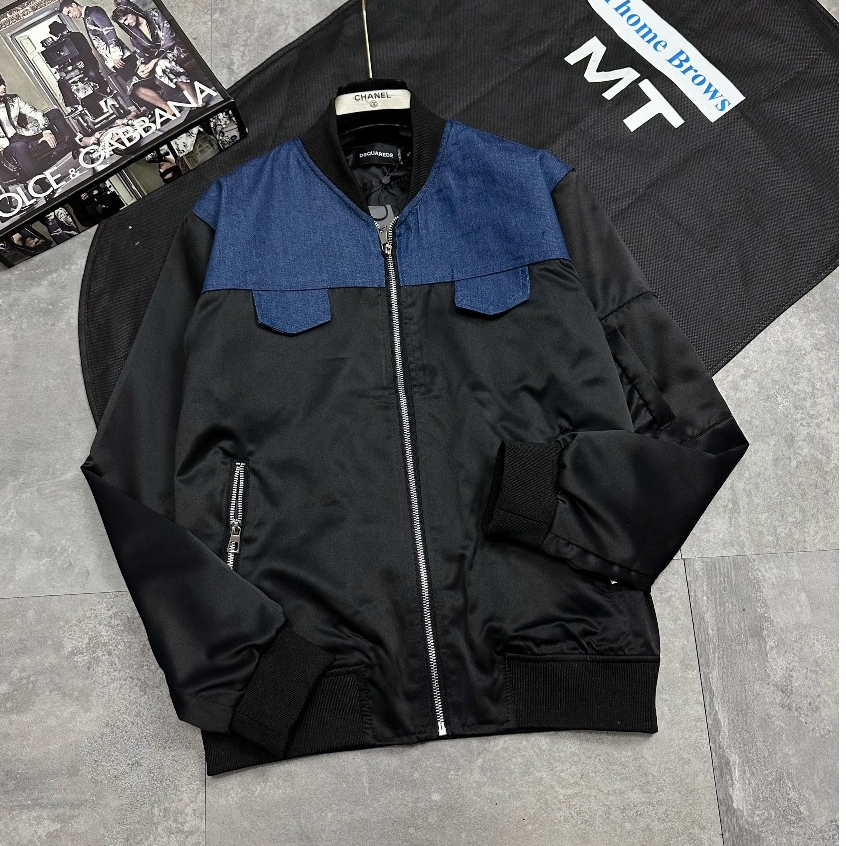 Áo Khoác Gió DSQ2 phối họa tiết siêu sang chuận siêu cấp hot new 2024.