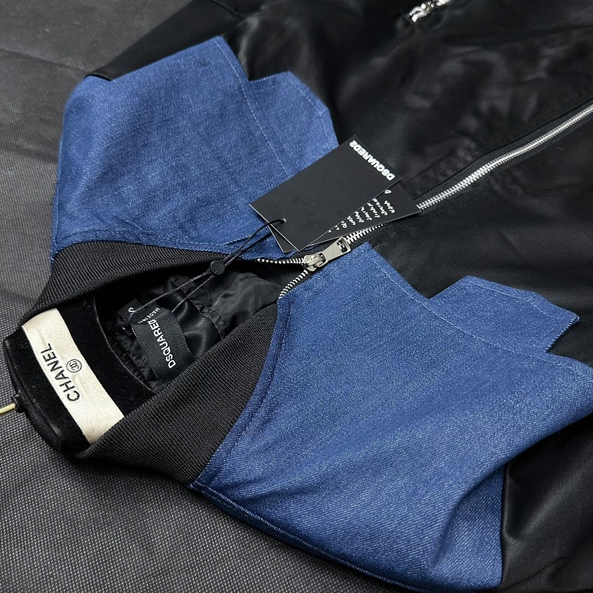 Áo Khoác Gió DSQ2 phối họa tiết siêu sang chuận siêu cấp hot new 2024.