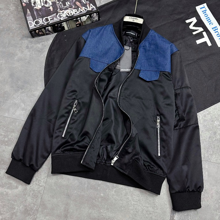 Áo Khoác Gió DSQ2 phối họa tiết siêu sang chuận siêu cấp hot new 2024.