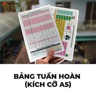 Bảng tuần hoàn hoá học a5 in màu