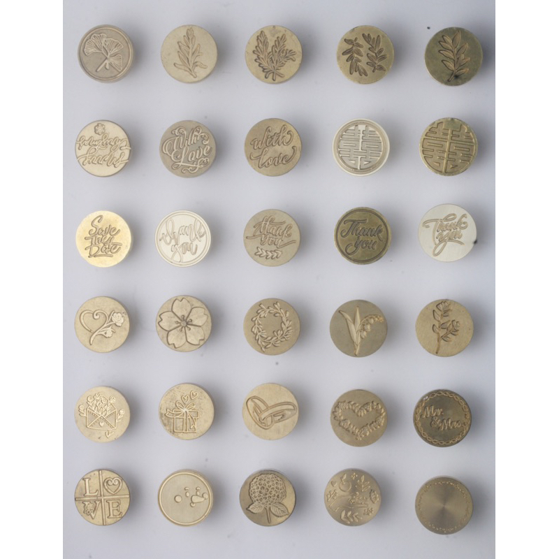 Con dấu sáp đóng sẵn niêm phong thiệp cưới