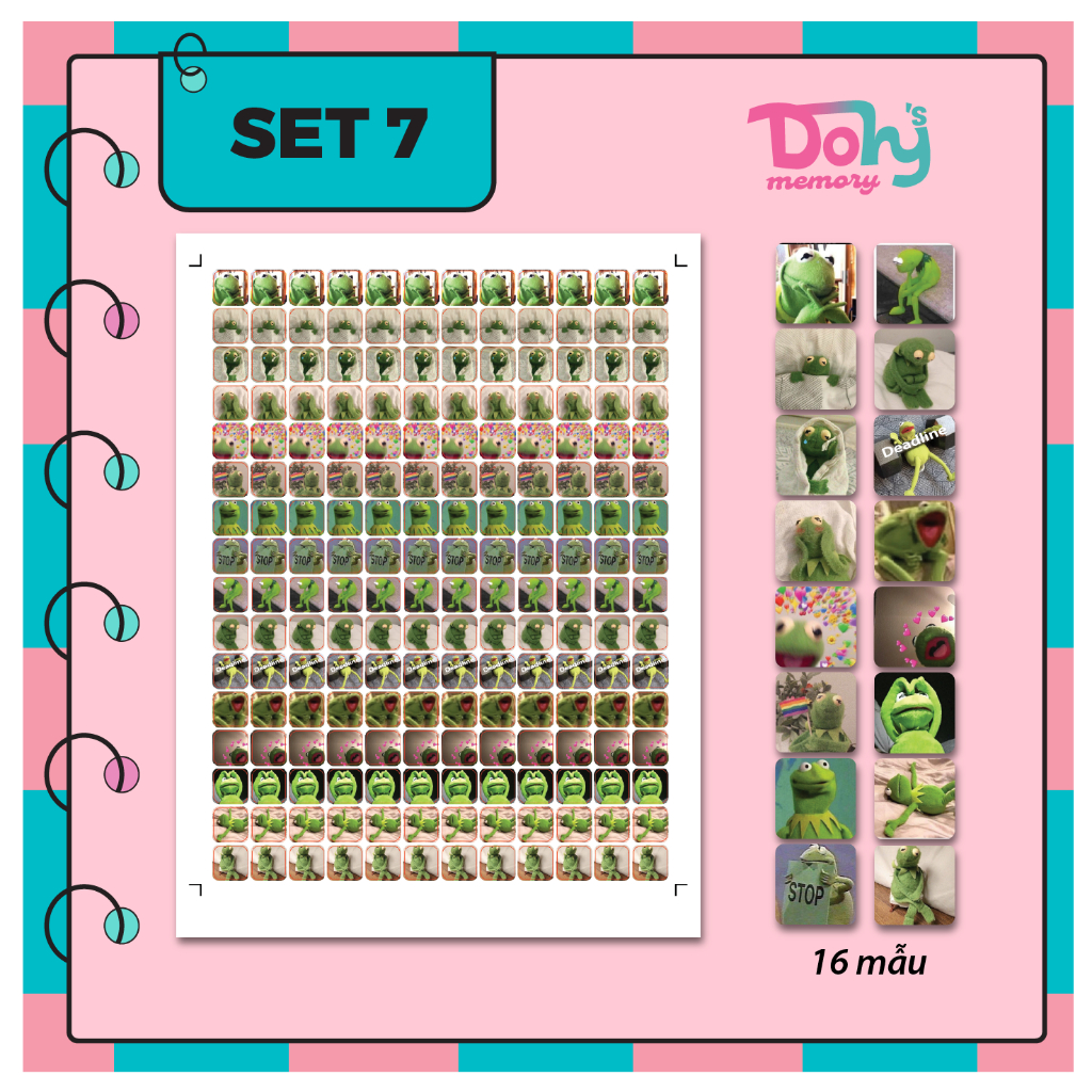 Set 192 sticker/hình dán meme, hài hước cho giáo viên, học sinh, sinh viên - Thiết kế theo yêu cầu - Dohy Memory