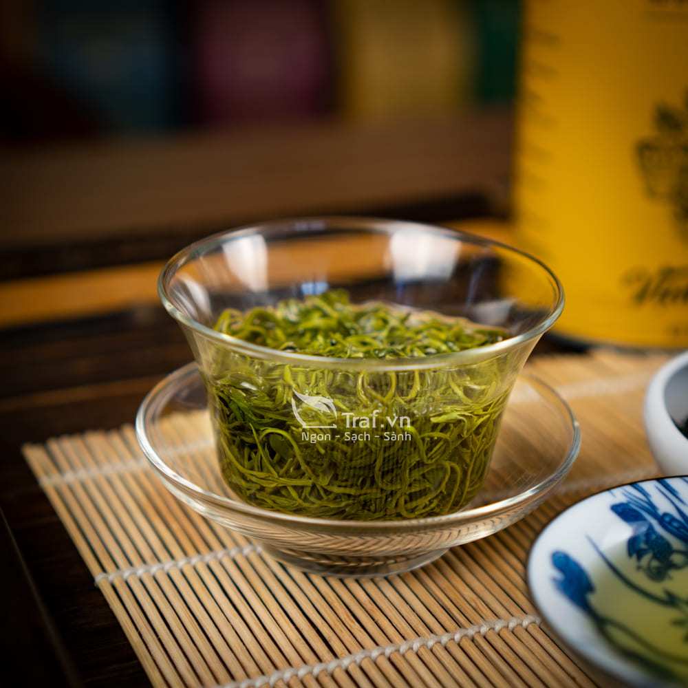 Chè Thái Nguyên dạng hộp thiếc , trà nỗn tôm thượng hạng Vạn Thọ Trà