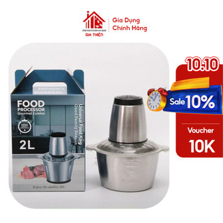 Máy xay thịt, máy xay đa năng, công suất 250w, cối inox304, 4 lưỡi dao sắc bén máy xay tỏi ớt