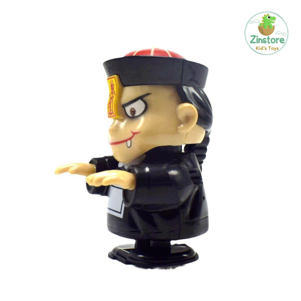 Đồ chơi zombie cương thi đi bộ lắc đầu vặn dây cót con ma biết đi trang trí halloween hottrend 2024