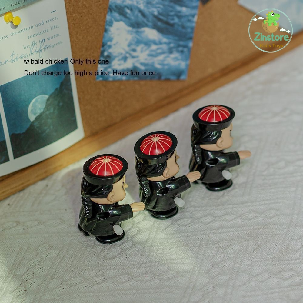 Đồ chơi zombie cương thi đi bộ lắc đầu vặn dây cót con ma biết đi trang trí halloween hottrend 2024