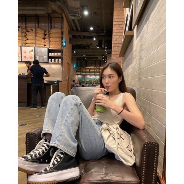 Giày Sneaker converse run star hike black