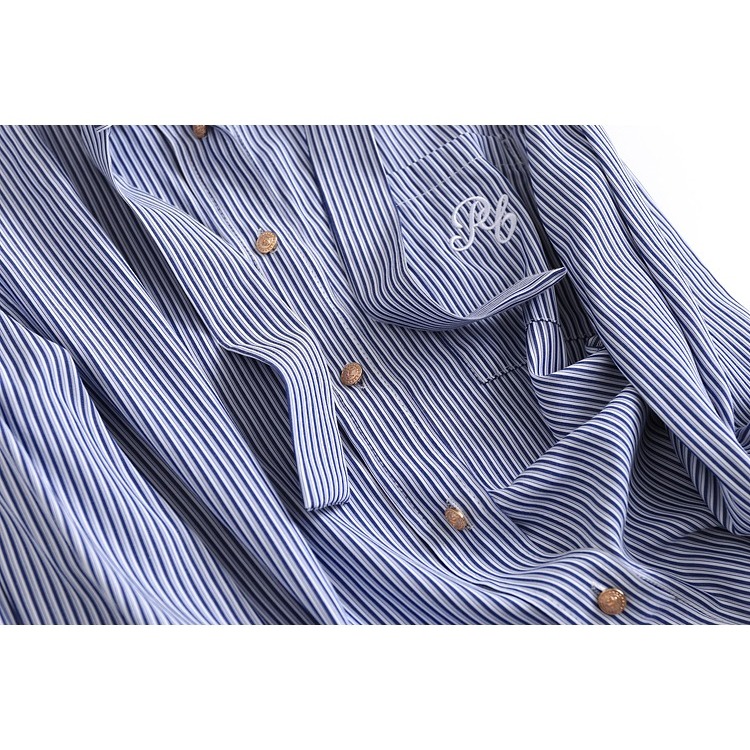 V854 Áo sơ mi kẻ xuất dư của PEACEBIRD