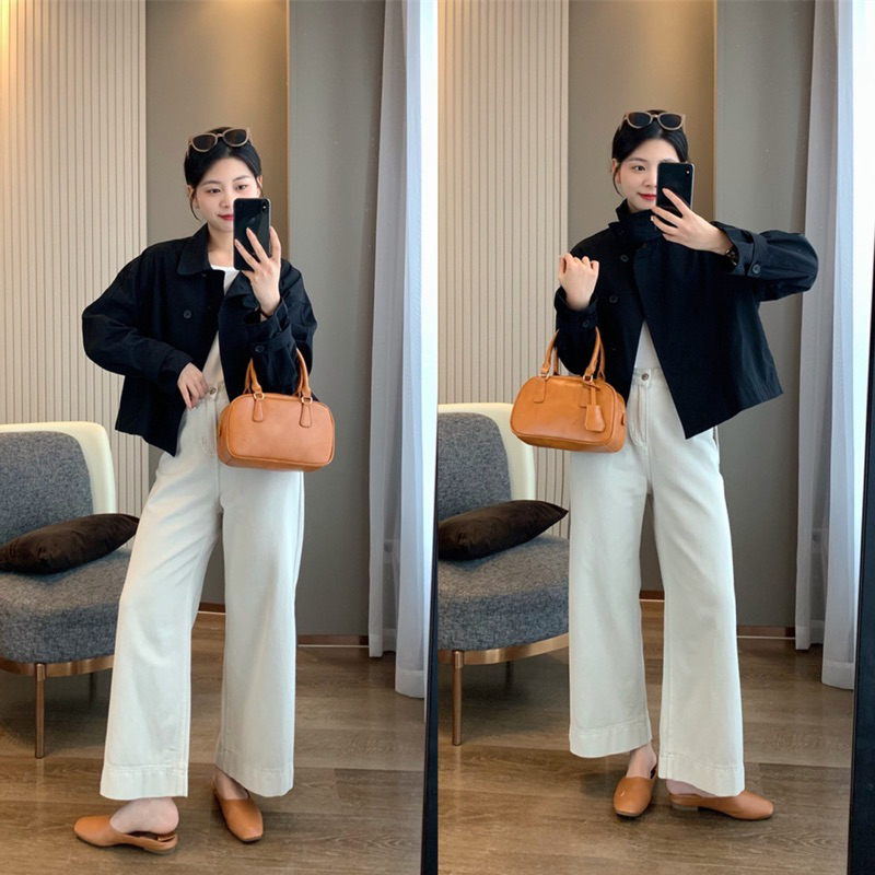 Trench coat lửng xuất Hàn