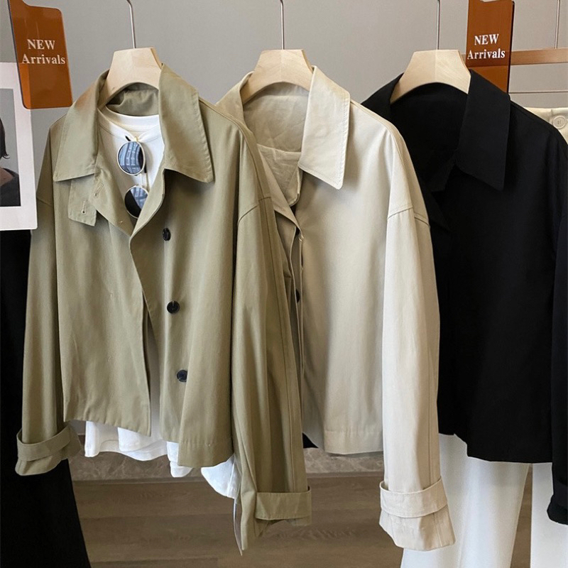 Trench coat lửng xuất Hàn