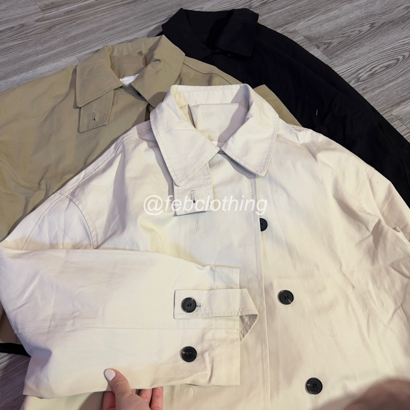 Trench coat lửng xuất Hàn