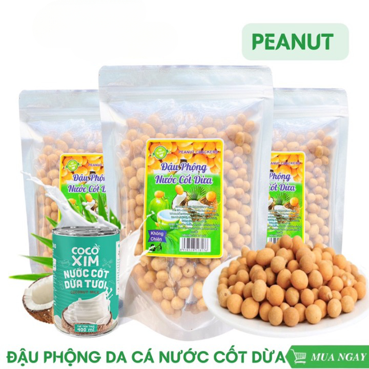 Đậu Phộng Da Cá Nước Cốt Dừa Food Store, Đậu Phộng Da Cá Thơm Ngon Béo Ngậy