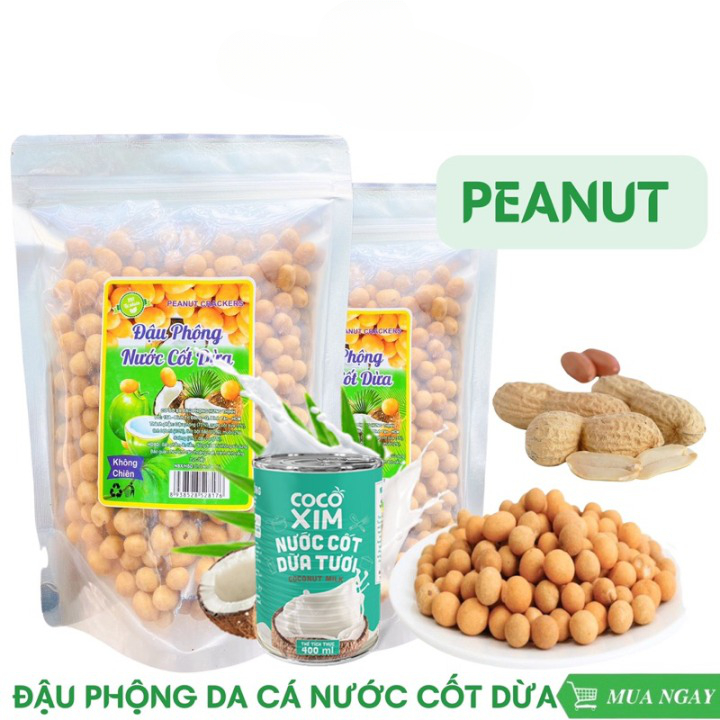 Đậu Phộng Da Cá Nước Cốt Dừa Food Store, Đậu Phộng Da Cá Thơm Ngon Béo Ngậy