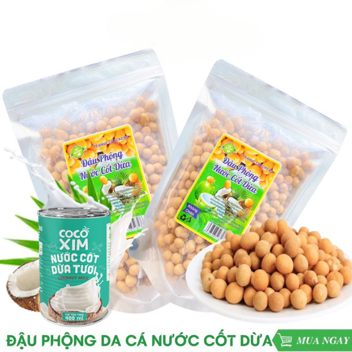Đậu Phộng Da Cá Nước Cốt Dừa Food Store, Đậu Phộng Da Cá Thơm Ngon Béo Ngậy