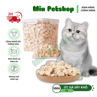 Thịt ức gà sấy khô cho mèo và cún - Thịt ức gà sấy đông khô dinh dưỡng