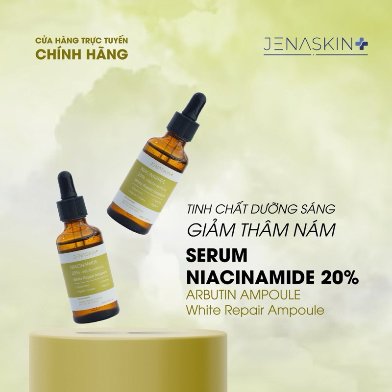 Tinh chất dưỡng trắng Jenaskin niacinamide 20% serum 50ml