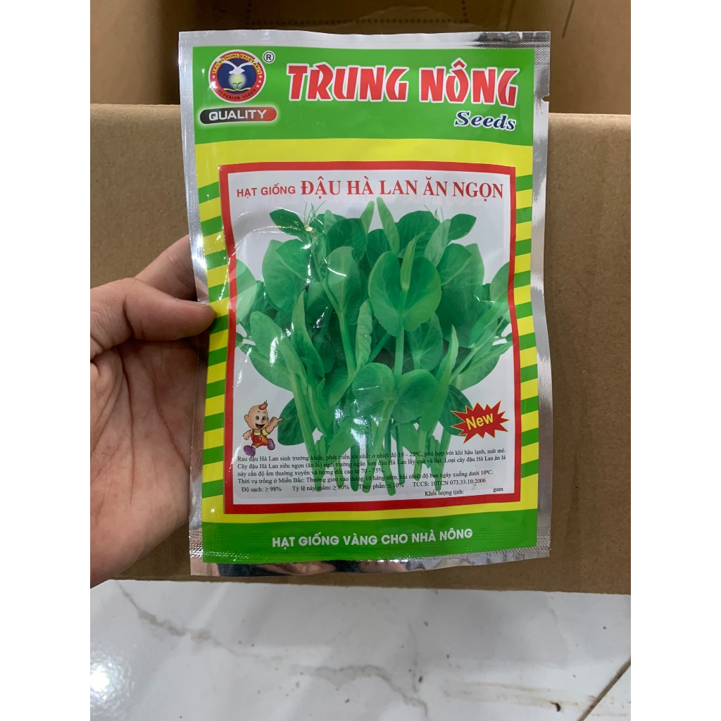 Hạt giống Đậu hà lan siêu ngọn 20gram hàng chính hãng công ty đóng gói