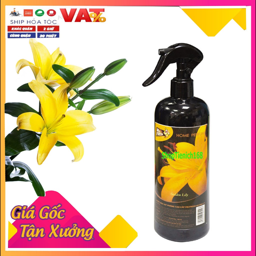 Nước hoa xịt phòng KHỬ MÙI Mr.fresh 500ml Hương nHÀI