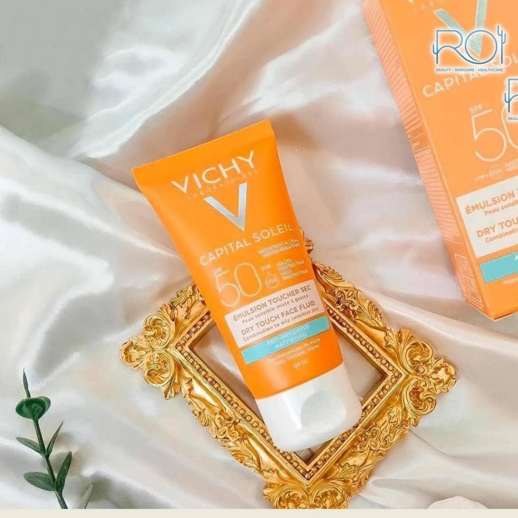 Kem chống nắng SPF 50 UVA+UVB Vichy Capital Soleil Mattifying Dry Touch Face Fluid 50ml