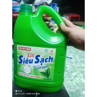 Nước rửa chén bát Siêu sạch Lix trà xanh