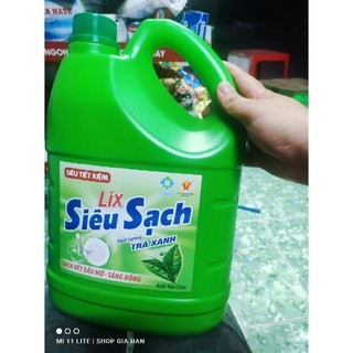 Nước rửa chén bát Siêu sạch Lix trà xanh