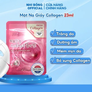 Mặt Nạ Giấy Dưỡng Da 3W Clinic Hàn Quốc Chiết Xuất Từ Collagen Giúp Da Trắng Sáng & Mềm Mịn Tự Nhiên 23ml