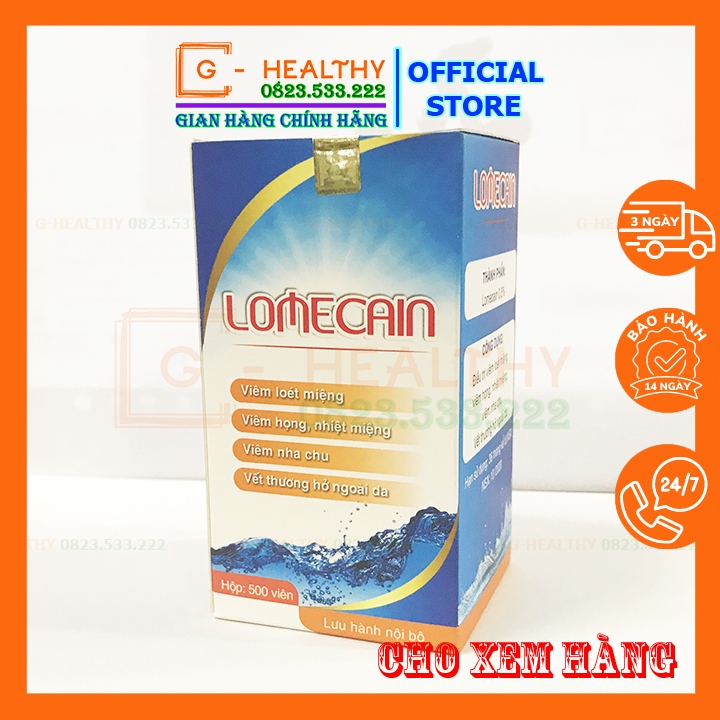 Nhiệt Miệng Bạch Mai Lomecain Lọ 500 Viên - Hàng Nội Bộ