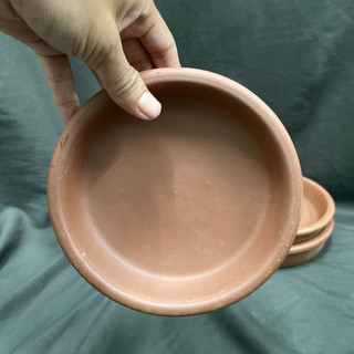 Dĩa đất nung lót chậu size miệng 14cm