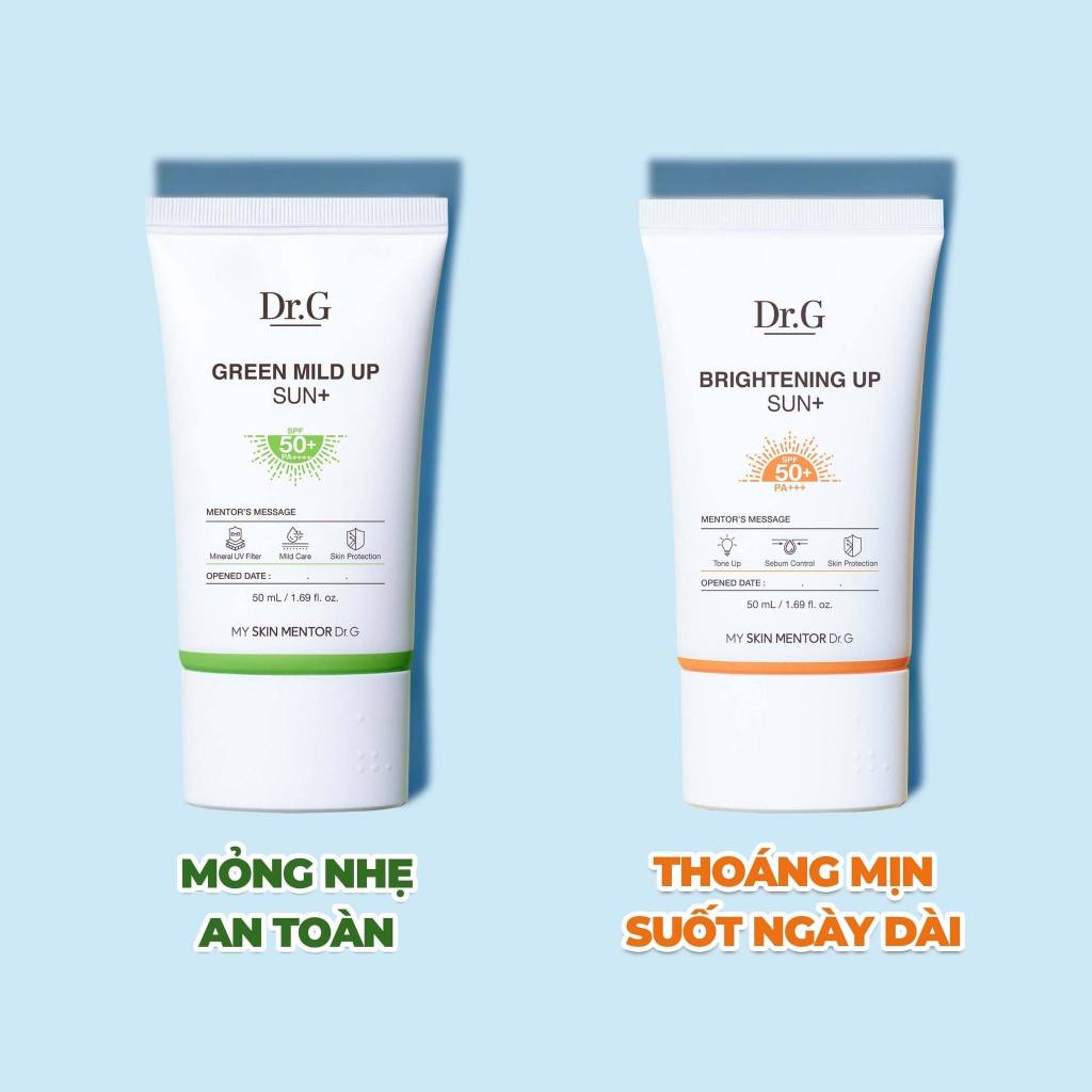 Dr.G Kem chống nắng dưỡng sáng da Brightening Up Sun+ SPF50+ PA+++ 50ml