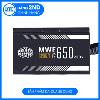 Nguồn cooler master mwe 650 bronze 80 plus/ chính hãng đã qua sử dụng